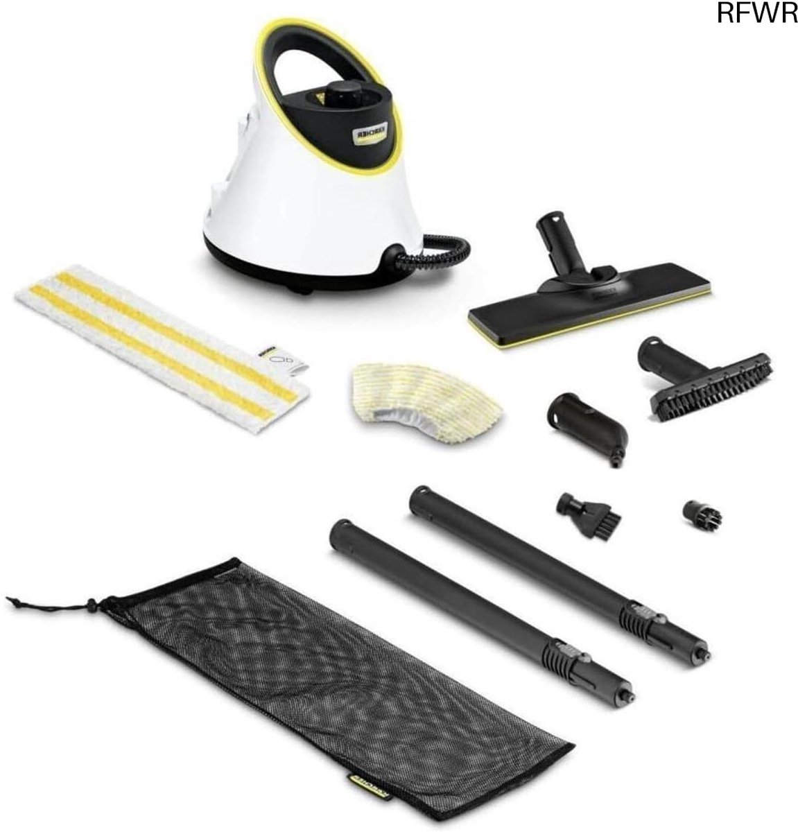 Stoomreiniger - Hygienische reiniger - Grondig schoonmaken - Chemisch vrij - 75 m² - Wit