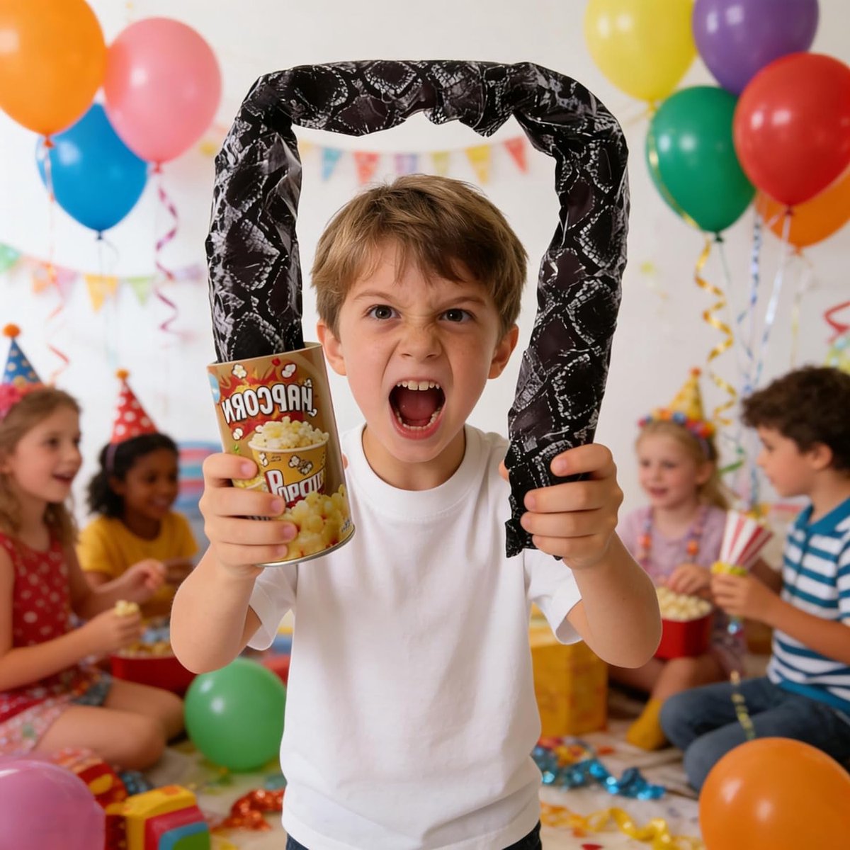 Popcorn Slangen Prank Speelgoed voor Feestjes, Perfect voor April Fools' Day en Verhoog de Sfeer