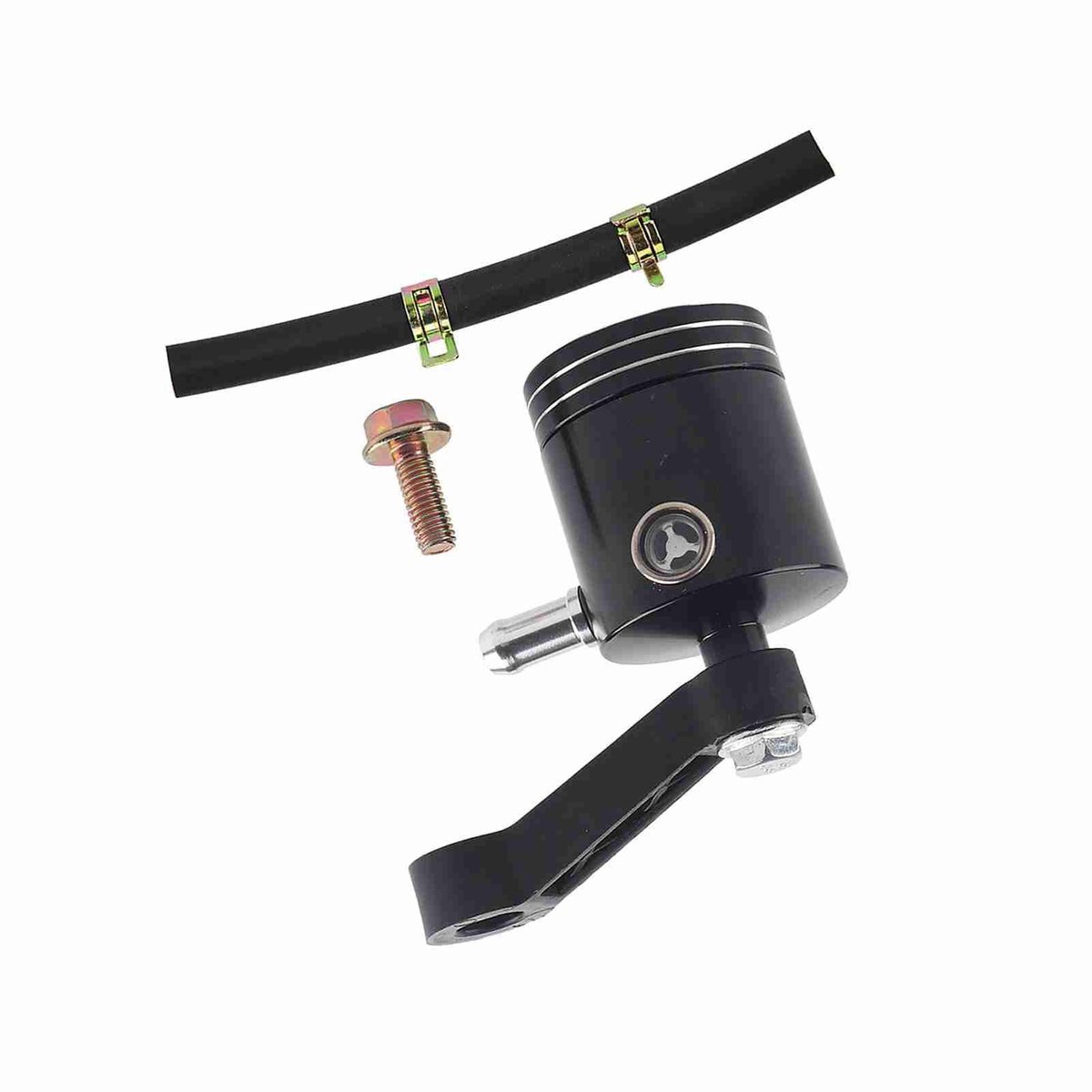 Dailygoods- Remvloeistofreservoir Hoogwaardige Aluminium Legering - Antiroest - Lichtgewicht - Duurzaam - Speciaal Ontworpen voor Mille RSV Tuono - Betrouwbare Prestaties - Remreservoir
