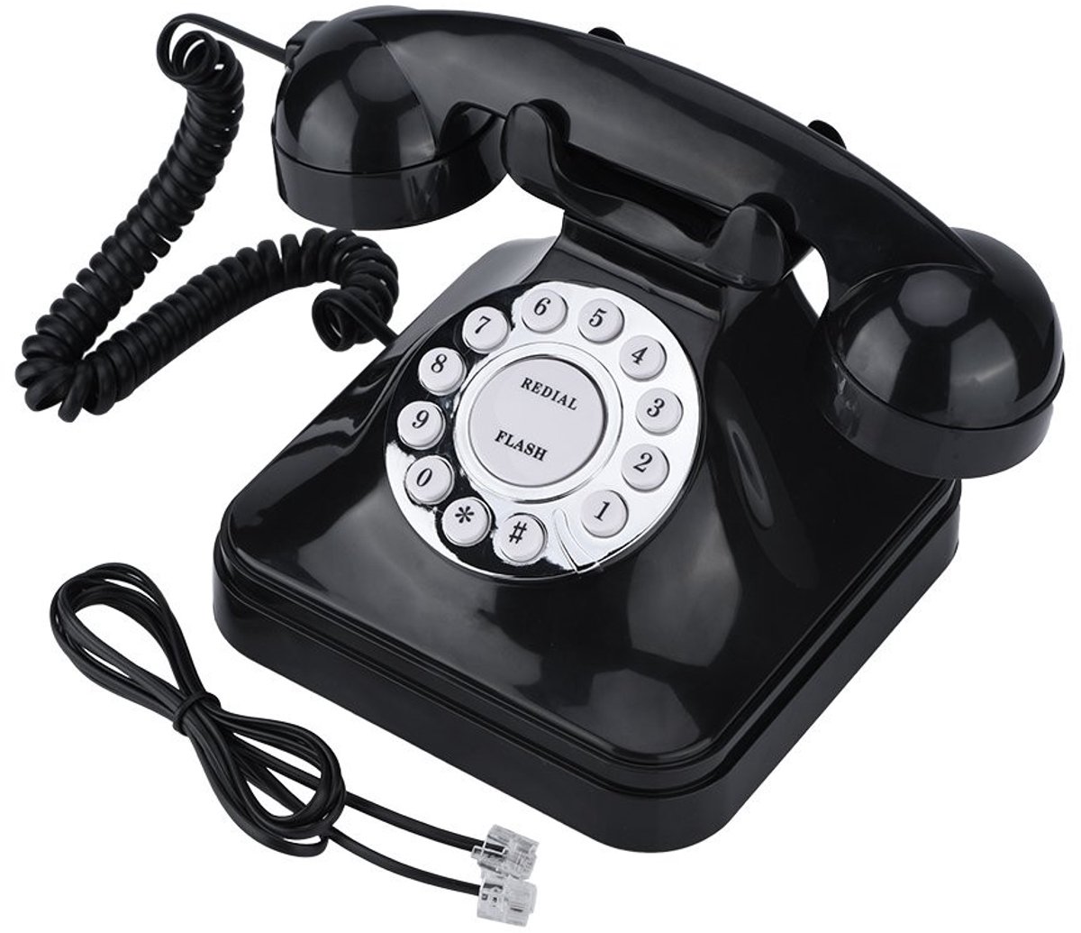 Dailygoods- Vaste Telefoon Retro - Vintage Telefoon - Multifunctionele Telefoon - Antislipbasis - Eenvoudige Bediening - Traditionele Belring