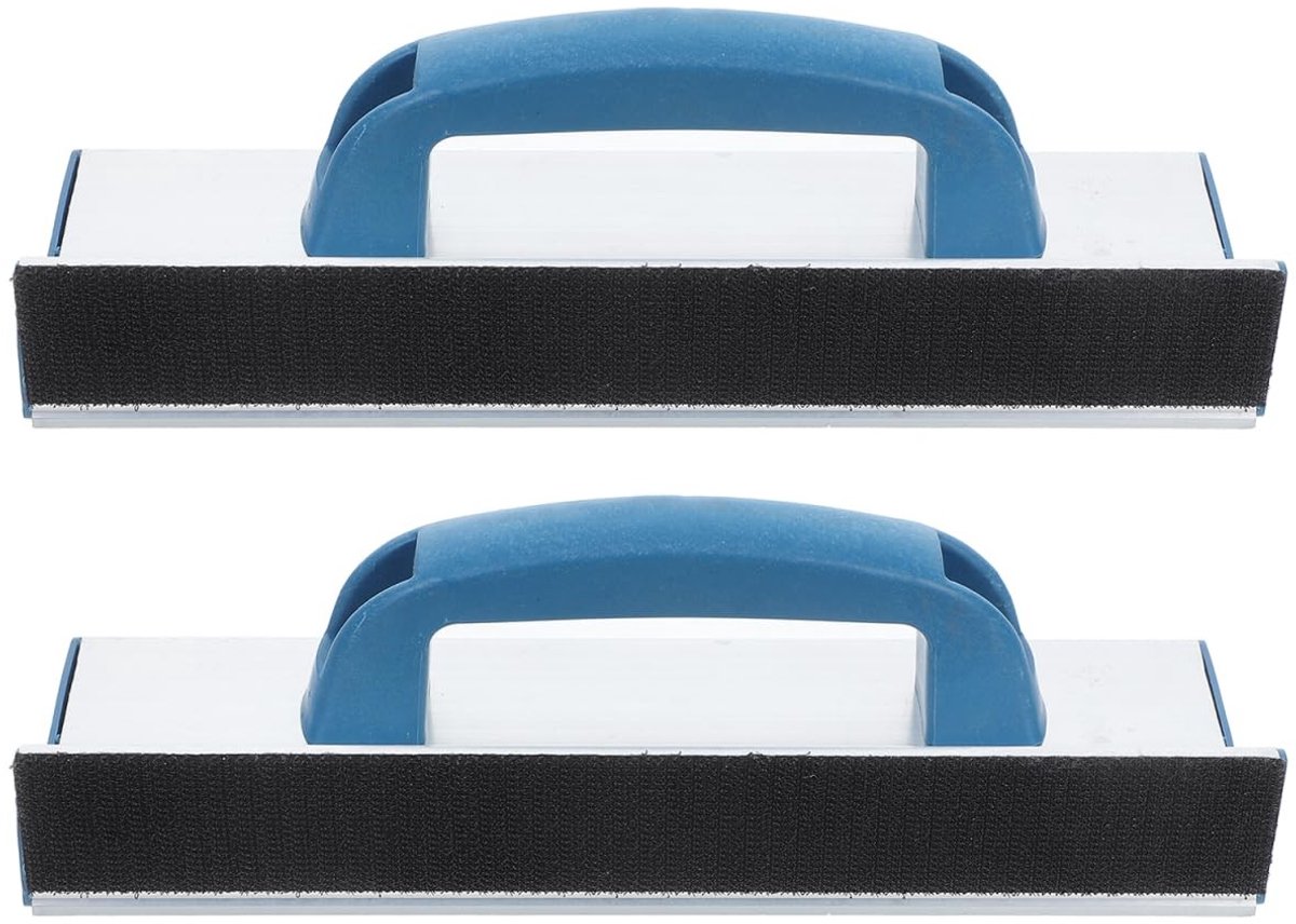SMOAKEZ- Hoekwandschuurmachine zelfklevend - Schuurpapierhouder - Ergonomische handgreep - Aluminiumlegering - 2 stuks - Afmetingen 24,7 x 8,7 x 6 cm - Schuurmachine