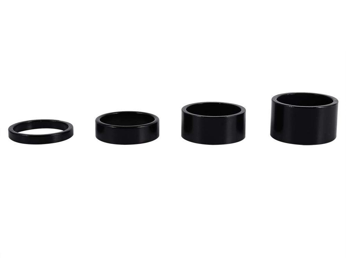 Dailygoods- Stuurset Premium Kwaliteit - Voorvork Spacer 5/10/15/20 mm - Geschikt voor 28.6 mm Stuur - Aluminium Legering - Duurzaam en Betrouwbaar - Stuurinrichting