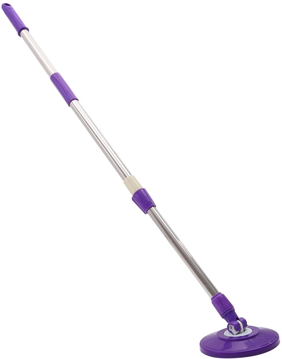 Dailygoods- Dweilstang Verstelbaar - Roterende Mop - Schraper - Roestvrij Staal - Telescoop - Lichtgewicht en Duurzaam - Mopsteel