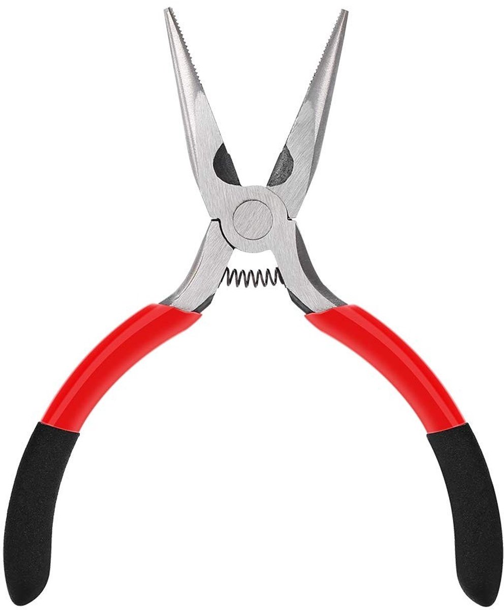 Dailygoods - Pijpenknipper - Lange neus tang - Ergonomisch handvat - Zwart - Draadknippen - Ideaal voor sieraden maken - Geschikt voor elektriciens