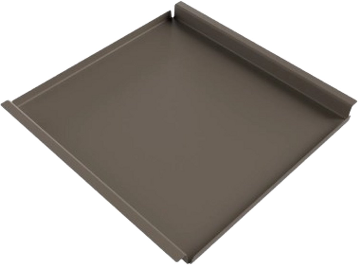 Hocker dienblad vierkant - Taupe - 80x80 cm - Aluminium - indoor en outdoor