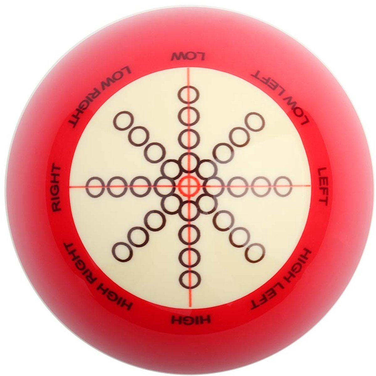 LIVIA HOME- Biljartbal Draagbaar - Speelbal - Training - Accessoire - Pool Eight Ball - Hoogwaardige Hars - 57,2 mm