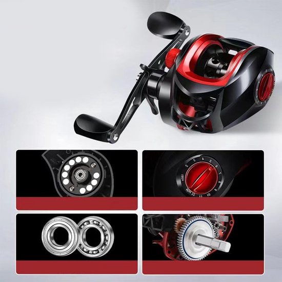LIVIA HOME - Metalen Baitcasting Reel - Hoogwaardige Visserij Reel voor Zoet en Zoutwater van Livia Home — afbeelding 3