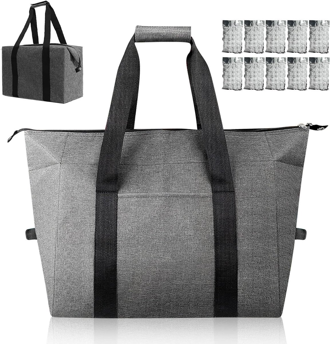 Picknicktas - Picknickmand - Lunchtas - Lunch Bag - Koeltas - Koelrugtas - Koelrugzak - Cooler Bag - Thermotas - Oxford - 20L - Grijs - van Imperatoris