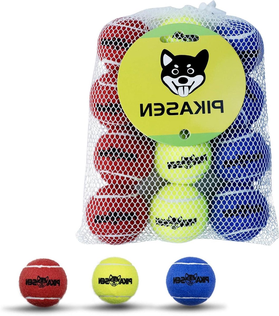 Honden Tennisballen - Huisdier Speelgoed - Training Spelen Oefening - Set van 12 stuks - 2.0 Inch Diameter