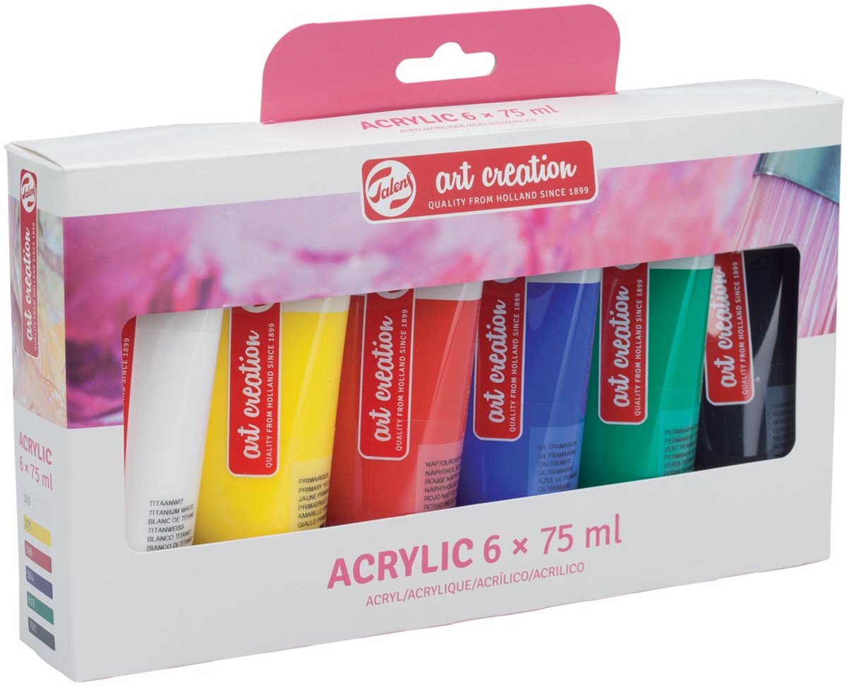 Talens Art Creation Acrylverf Set 6 x 75 ml — afbeelding 8