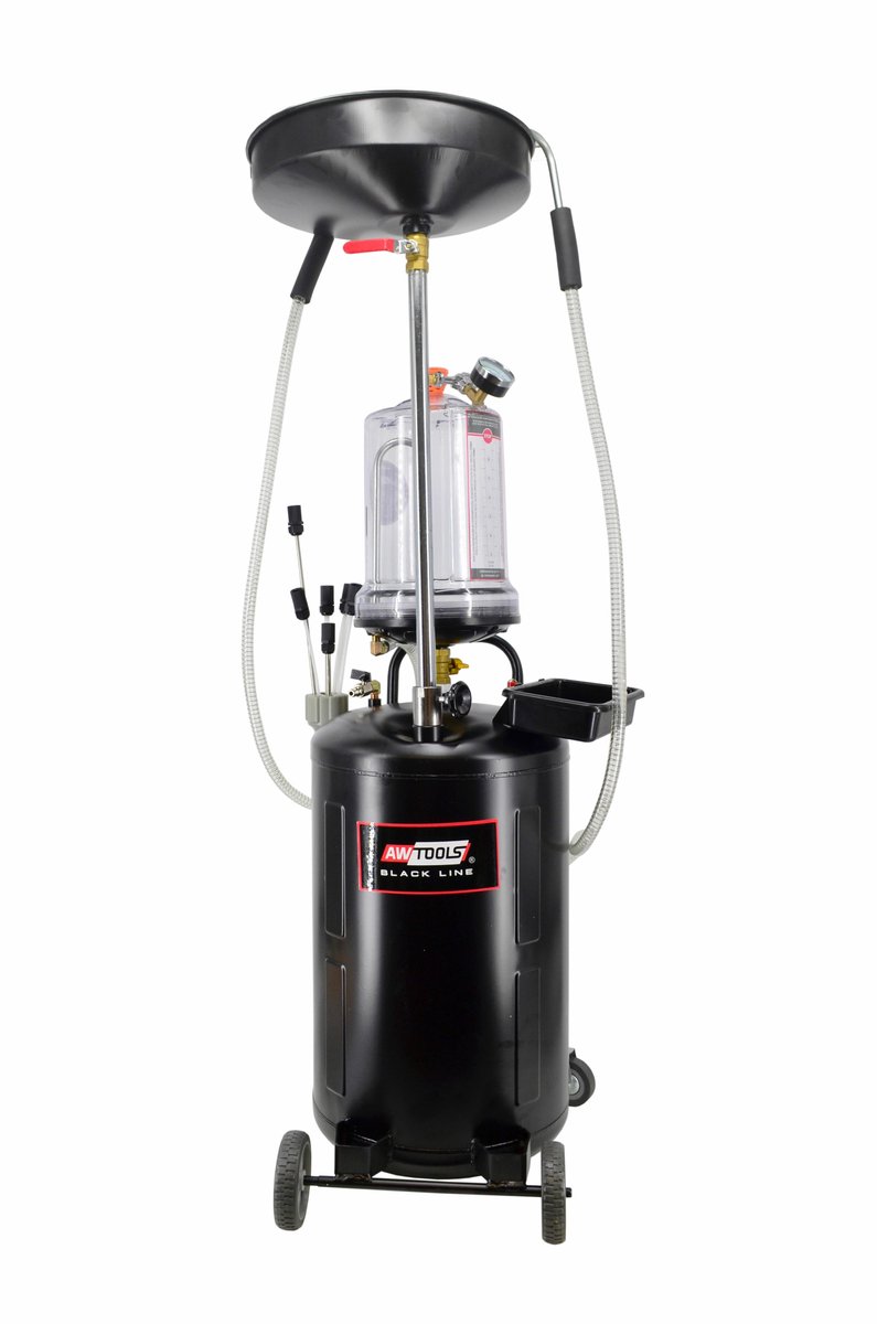 Awtools AW10415BL Serie - Pneumatische Afzuiger - 70L Capaciteit - Ergonomische Handgreep - Mobiele Constructie