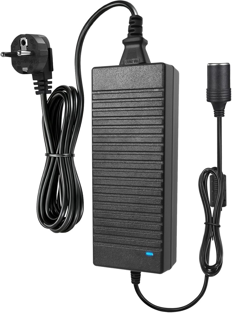 Auto Stroomadapter - Omvormer Transformator - Koelbox Bandenpomp - 120W 10A - 240V naar 12V