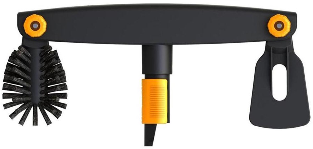 Fiskars QuikFit - Dakgootset - Dakgootreiniger inclusief Telescoopsteel - 220 tot 400 cm - Bereik tot 6 meter