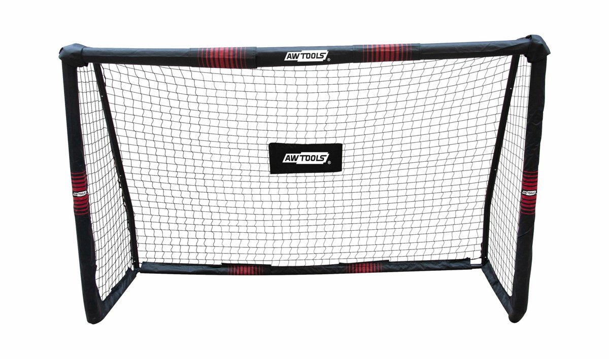 AWTools – Voetbaldoel – 180x120x60cm – Stalen Constructie – Weerbestendige Net