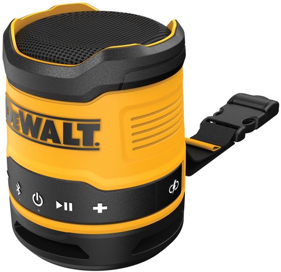 DeWALT DCR009-XJ Compacte Bluetooth Speaker - IP67 Water- en Stofdicht - 5W - USB-C Oplaadbaar - Bouwradio-kwaliteit - Bluetooth 5.0 - 5035048806036
