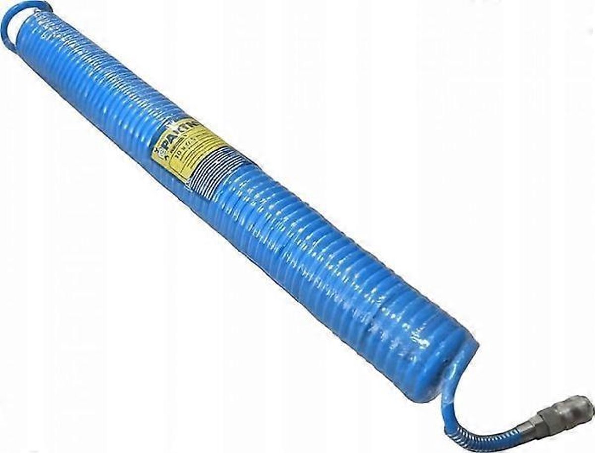 Partner - Spiraalband - 6,5mm - 5m - Snelkoppelingen 1/4" - Max. 15bar