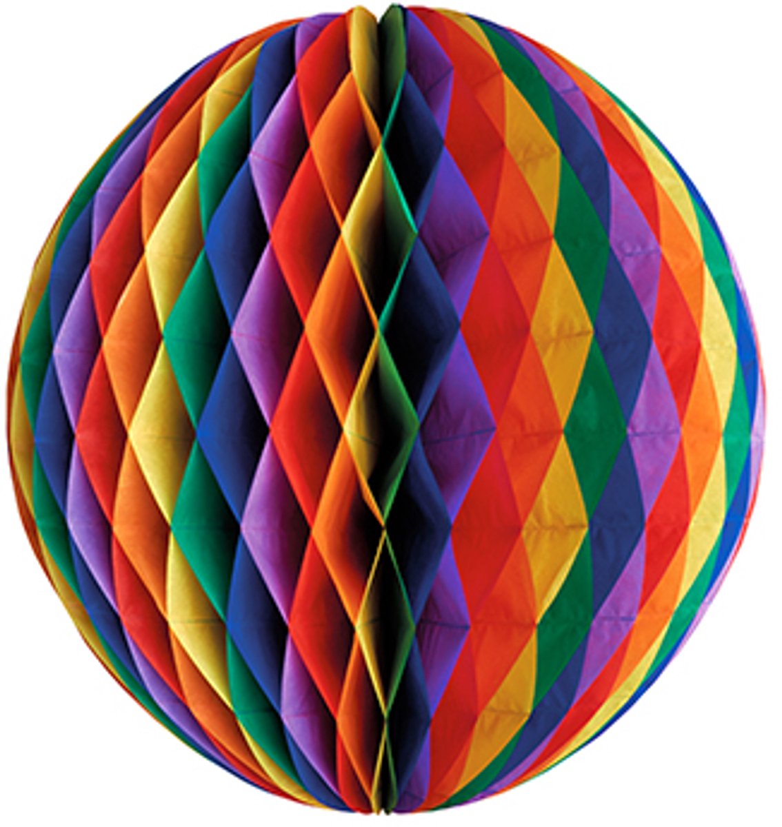 5x Decoratie bal Ø 60 cm Rainbow brandvertagend