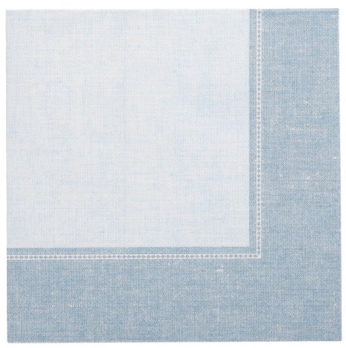 8x 20 Servetten ROYAL Collection 1/4 vouw 40 cm x 40 cm arctisch blauw Linum