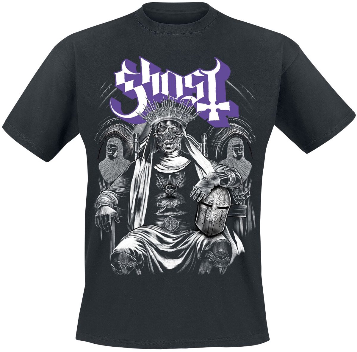 Ghost Cataphract Heren T-shirt - zwart - XL