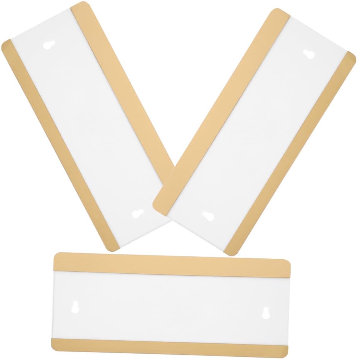 Verstelbare Deur Naambordjes - Kantoor Sign - Informatie Weergeven - Eenvoudig Te Vervangen - 28x12cm - Goud