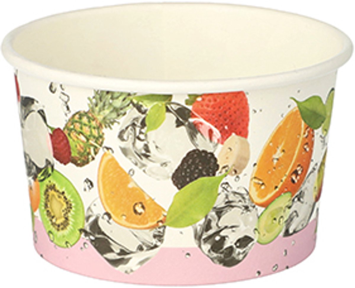 10x 50 IJsbekers karton 150 ml Ø 92 cm · 5 cm Fruit
