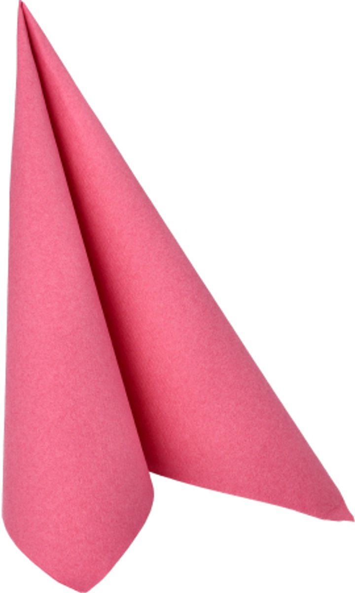 8x 20 Servetten ROYAL Collection 1/4 vouw 40 cm x 40 cm fuchsia
