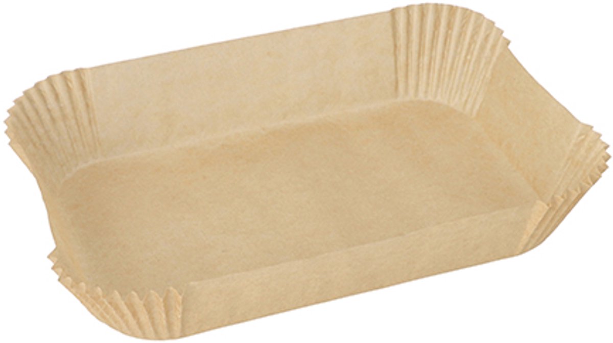 10x 100 Bakpapier 22 cm x 14 cm x 45 cm bruin voor heteluchtfriteuses