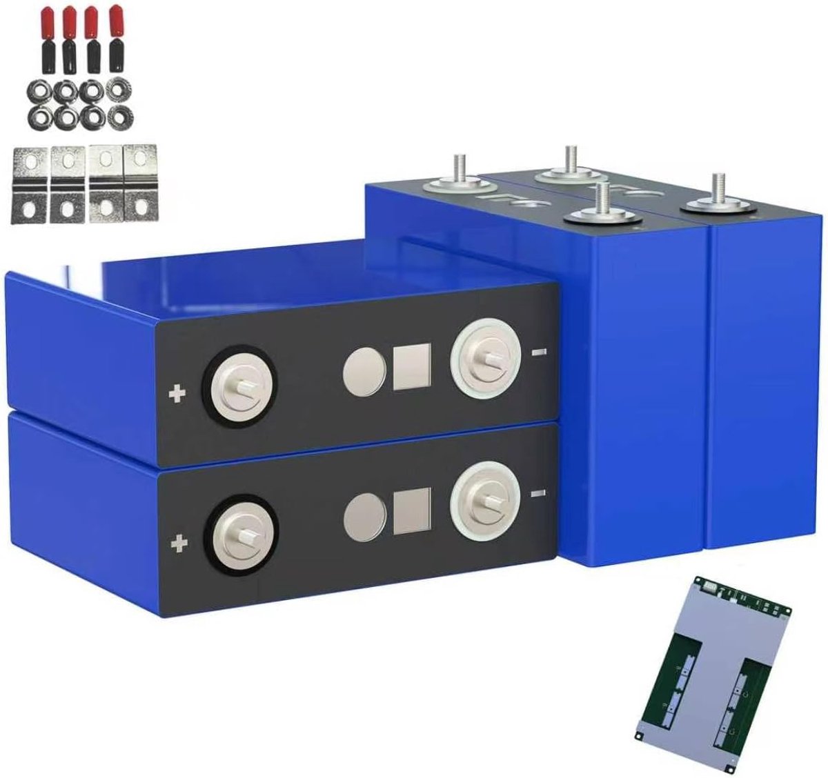 LiFePO4 Cellen - Lithium Batterij - Energie Opslag - Met BMS - 100Ah