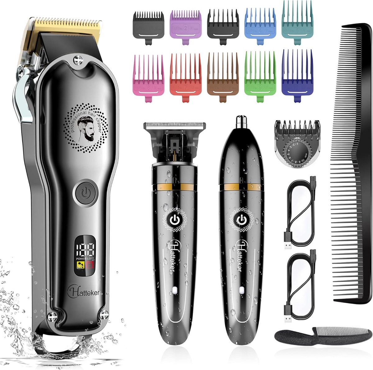 Draadloze Trimmer Set - Baard Trimmer Neus - Professionele Styling - Volledig Waterdicht IPX7