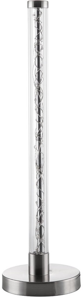 Tafellamp kleurrijk Nachtlampje zilver Slaapkamerlamp RGB Tafellamp, metaal, RGBW LED 1.2W, H 42 cm