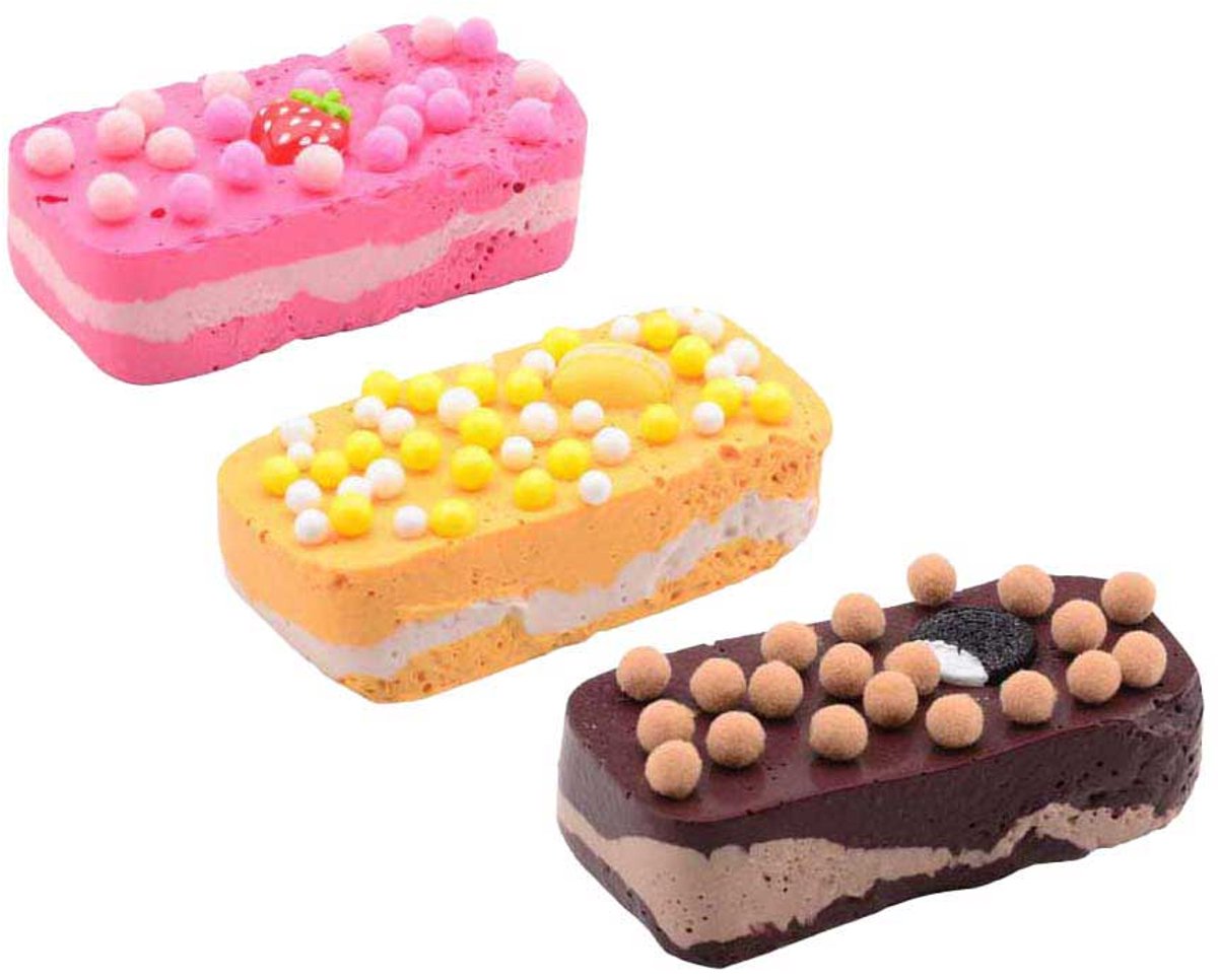 Johntoy slijm speelgoed Bakery Style Puff slijm in display multi kleuren.