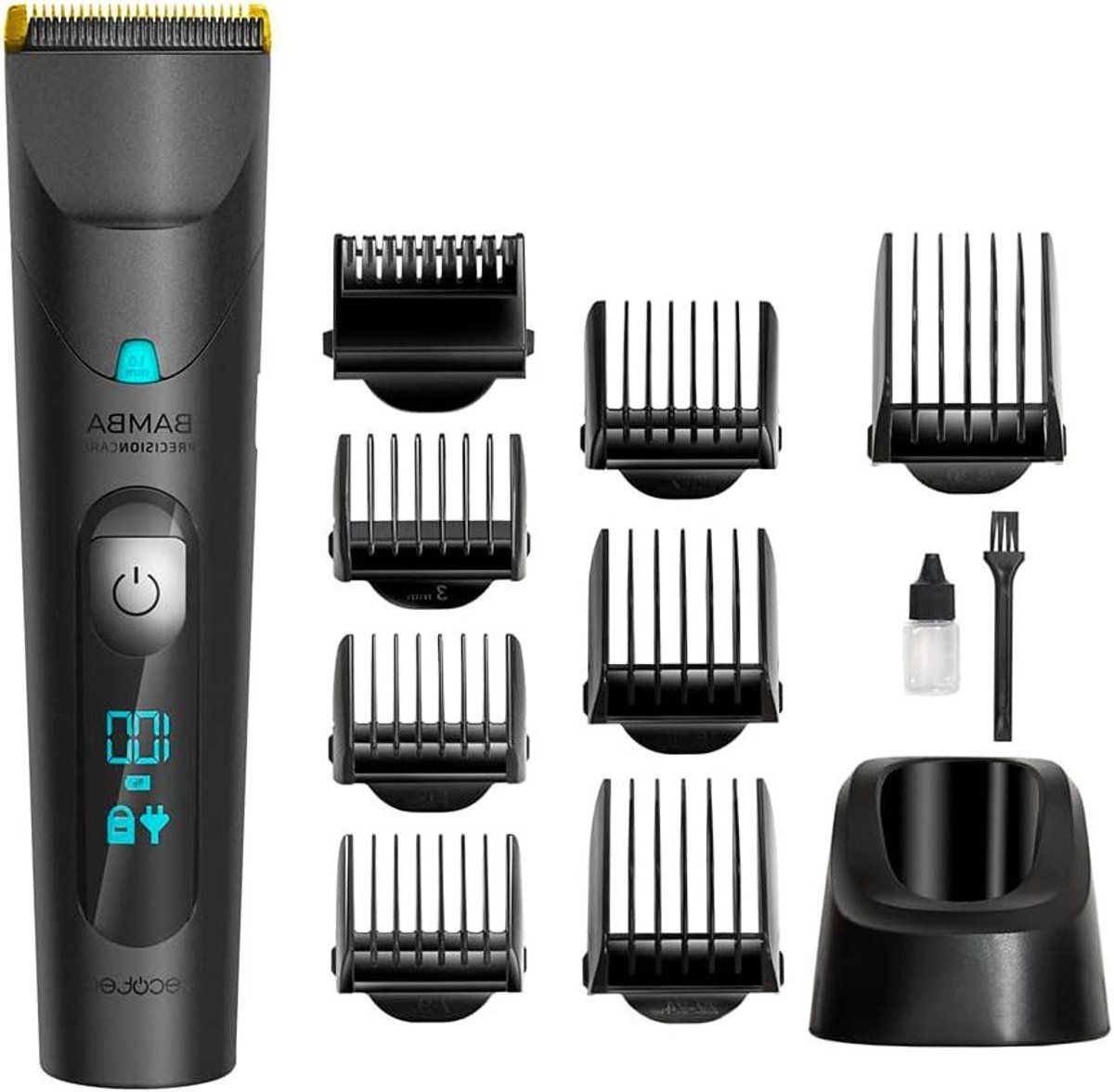 Draadloze Baardtrimmer - Haartrimmer Scheerapparaat - Thuis Kapsel Maken - Titanium Gecoate Bladen - 0.5-30mm Lengtes