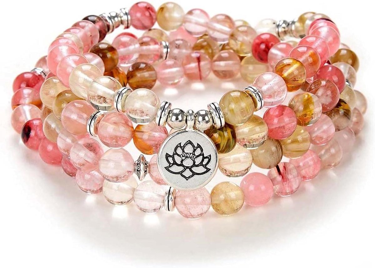 Mala Kralen Armband - Gebedssnoer Ketting - Meditatie Yoga - Handgemaakt Ontwerp - 8mm Kralen