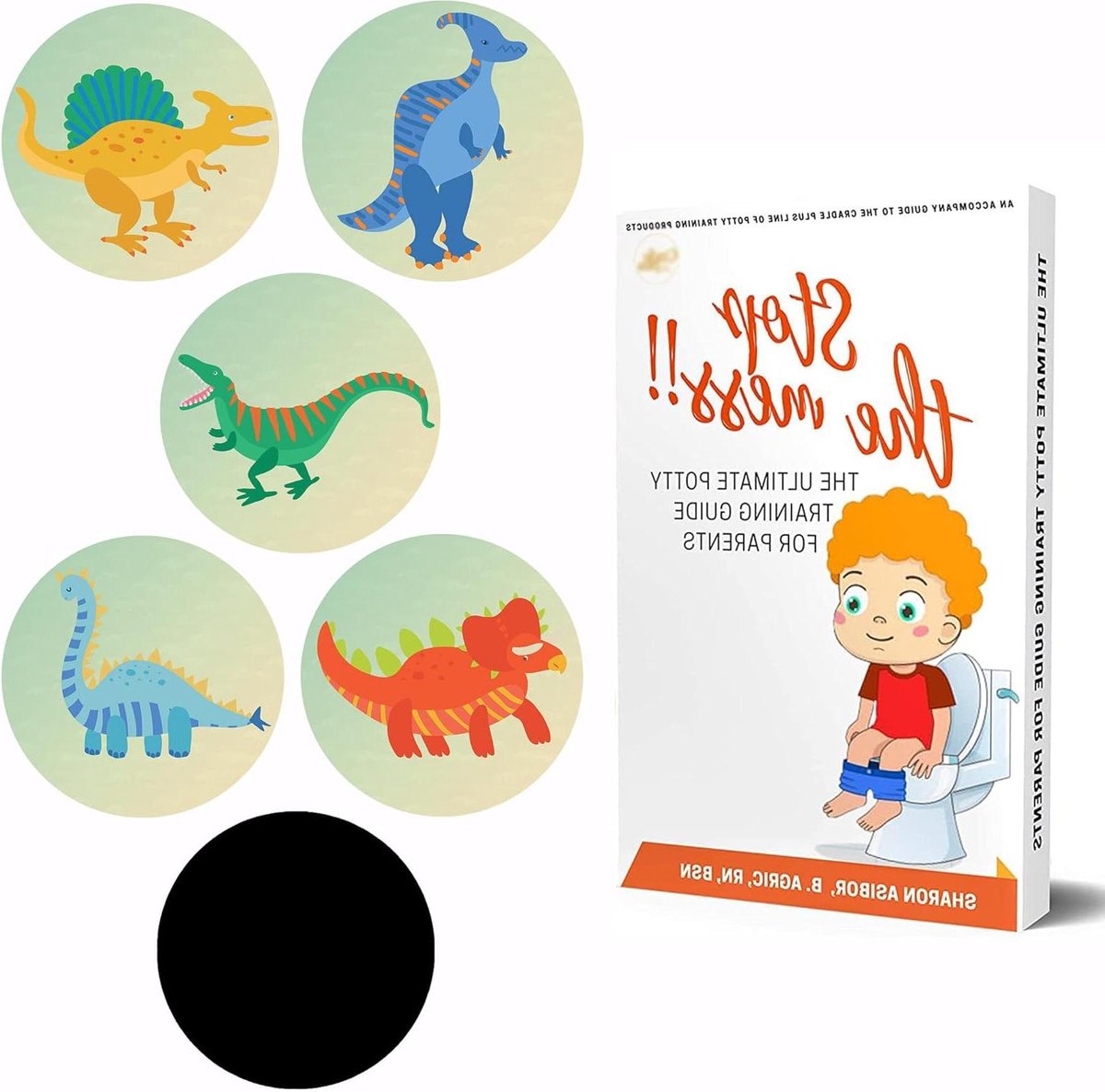 Zindelijkheidstraining Stickers - Potty Training Stickers - Zindelijkheidstraining - Kleurveranderend bij urine - 5 Stuks - Dinosaurus