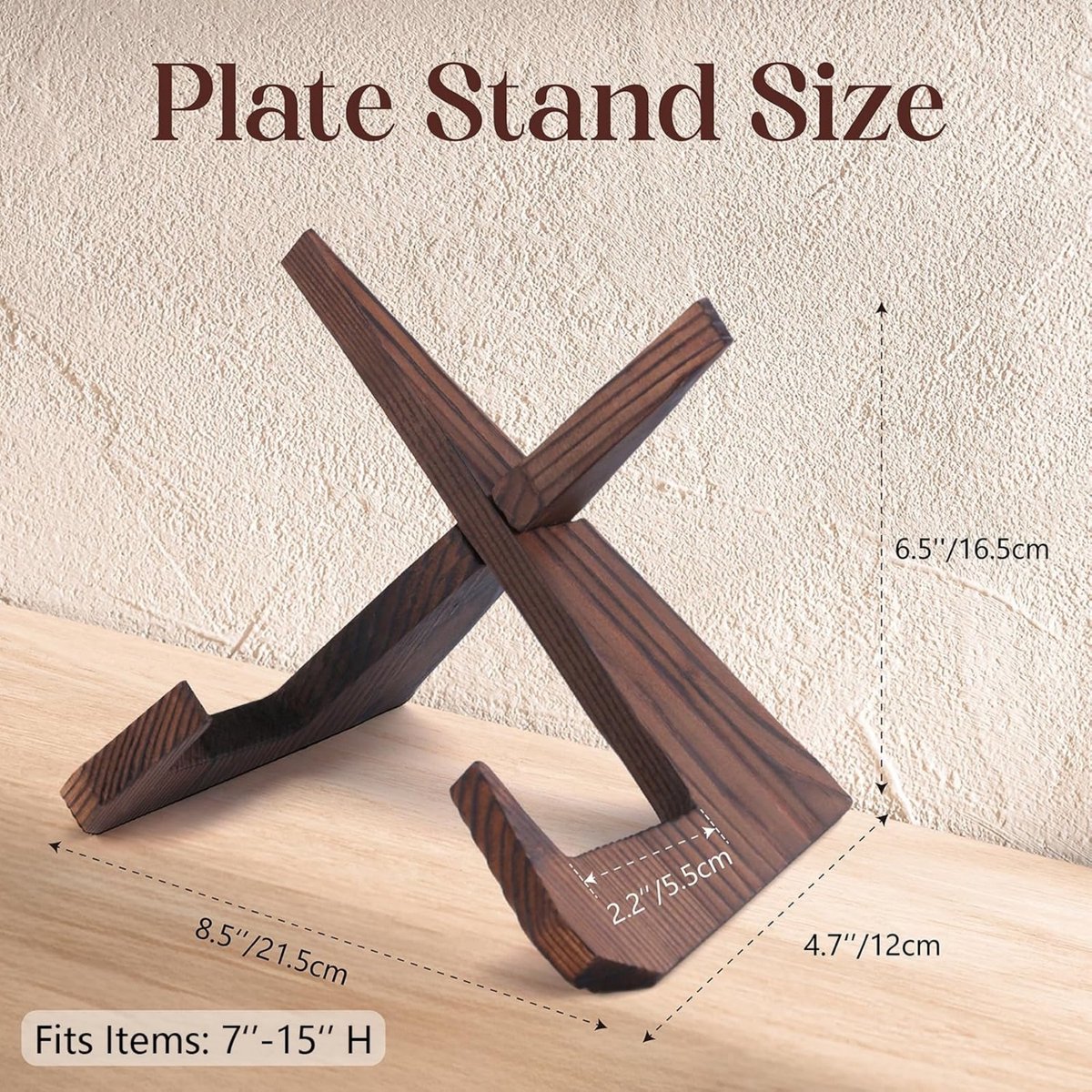 QTTVBTNA Kookboek Standaard van Hout – Receptenboek Houder voor Aanrecht – Multifunctionele Tablet & Boek Standaard – Boerderijstijl – Bruin — cadeau in Kookcadeaus - foto 5