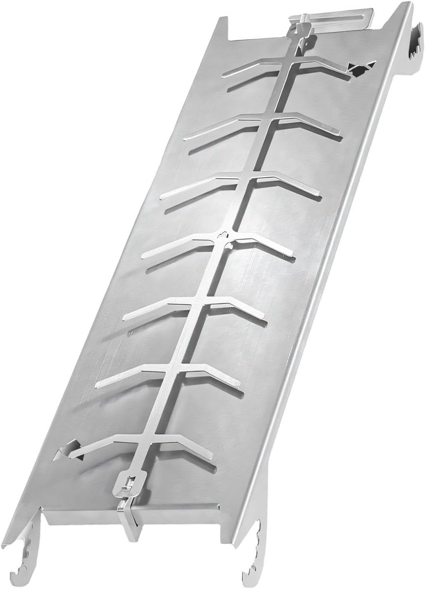 Vis Grill Pan - Barbecue Hulpmiddel - Buiten Koken - Verstelbaar Klemmechanisme - 55x17x6 cm