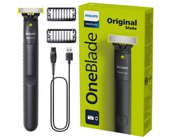 Philips OneBlade QP1424/10 Trimmer en Scheerapparaat - Wet & Dry - 2 Opzetkammen