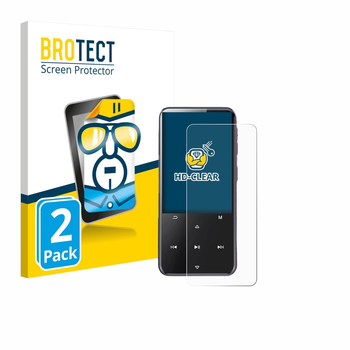 BROTECT - Screenprotector voor AGPtek M3 - Folie Beschermfolie transparant 2 Stuks