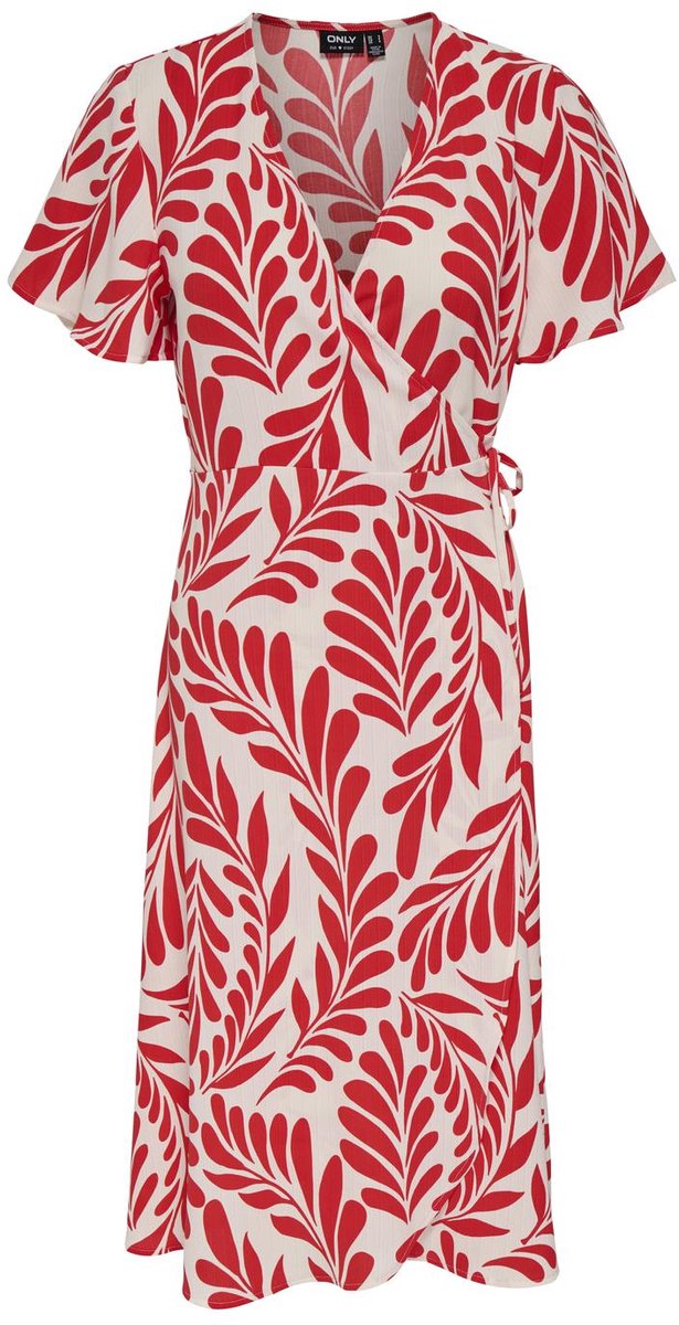 ONLY - ONLCALI LIFE S/S WRAP DRESS WVN NOOS - Dames - Maxi jurken