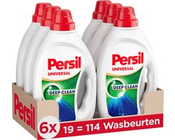 Persil Gel Universal - Vloeibaar Wasmiddel - Voor Alle Kleuren Was - Krachtige Vlekverwijdering - 6 x 19 Wasbeurten - Voordeelverpakking