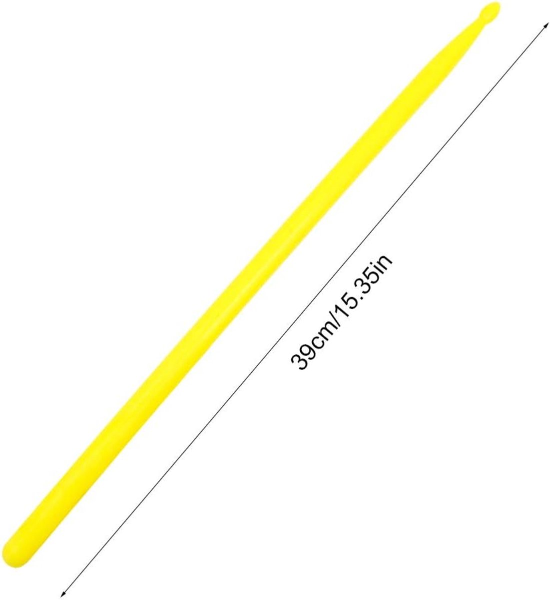 Drumstokken - Percussie stokken - Muziek maken - Antislip grip ontwerp - 39 cm lengte - Geel