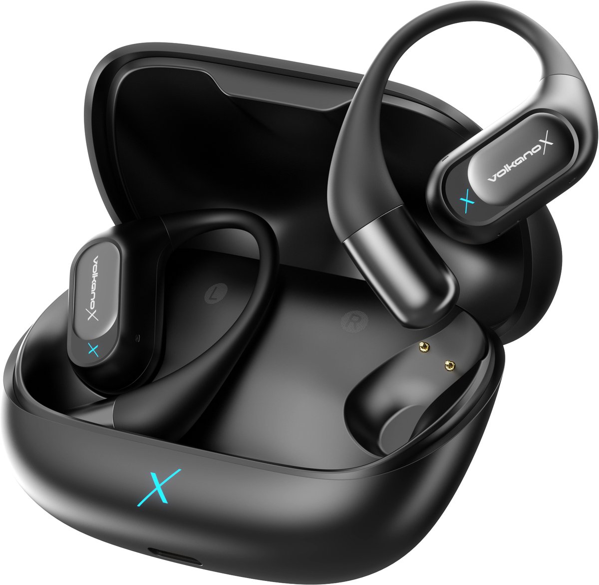 VolkanoX O300 Oortjes Draadloos - Bluetooth Oordopjes Draadloos - Open Ear Oortjes - Hardloop Oortjes - Environmental Noise Cancelling - Waterbestendig