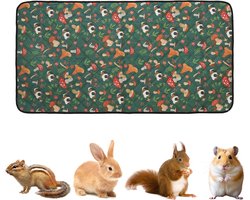 Cavia Kooi Voering - Plasbeddengoed - Kleine Dieren - Wasbaar & Snel Absorberend - 120 x 60 cm - Groen