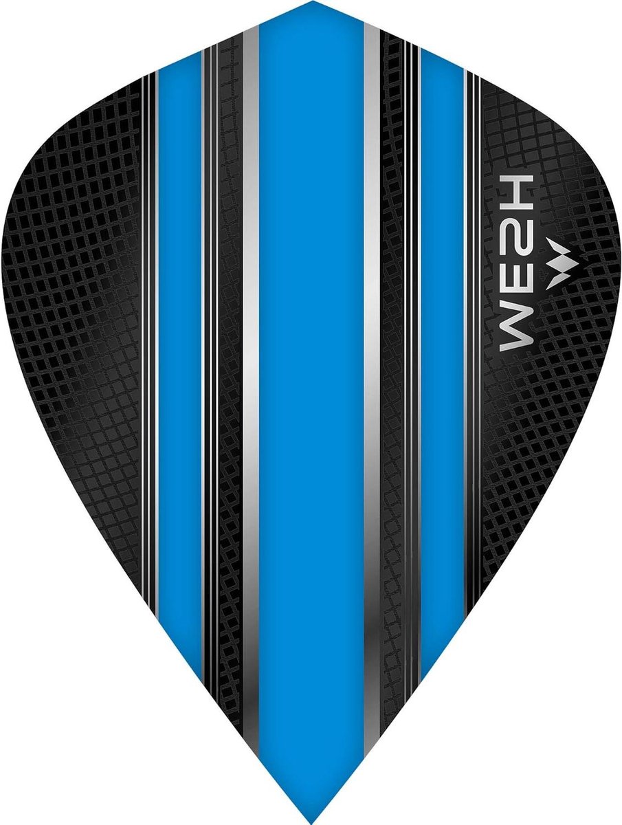 Dart Flights - Vliegjes - Darts Spelen - Kite Vorm - 1 Set (3) - Aqua Blauw