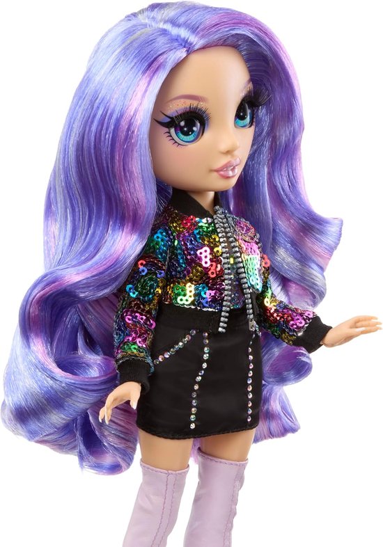 Modepop - Stijlicoon pop - Fantasierijk spelen - 13 Beweegbare scharnierpunten - 28 cm - Violet — afbeelding 3