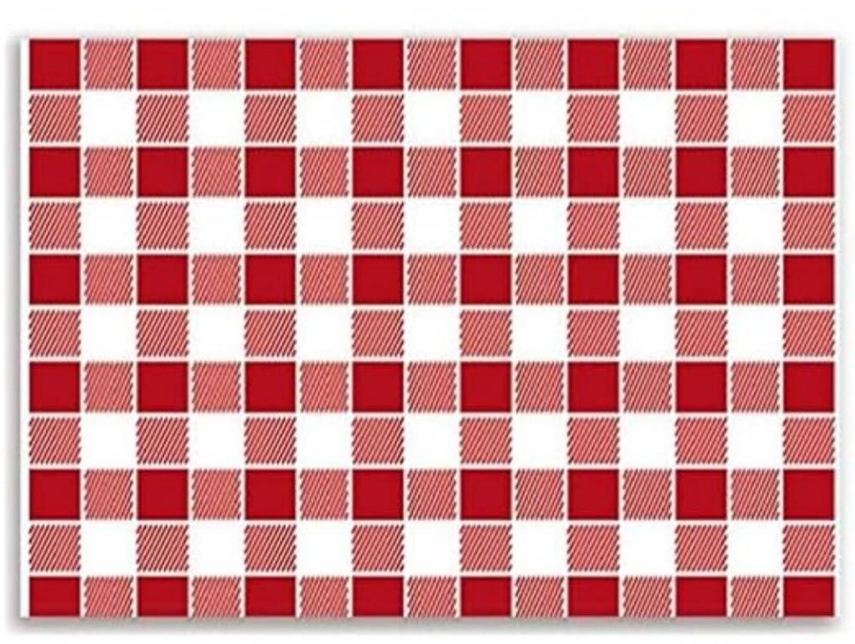 Tafelmatten Vichy - Placemats - Dineren - 500 stuks - 31x43 CM - Wit