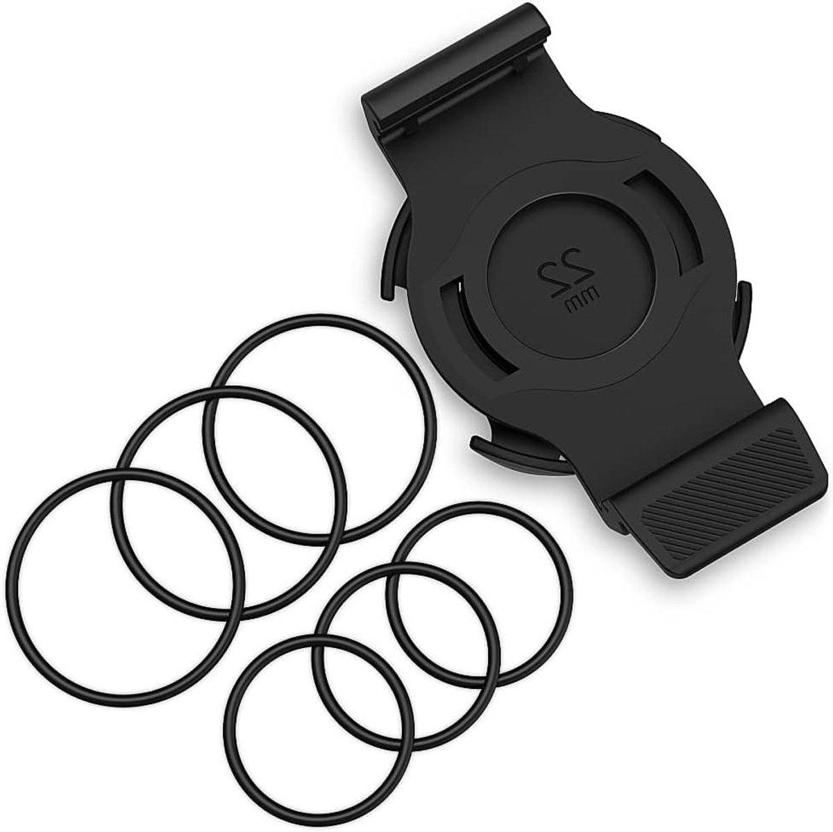 Fietshouder Smartwatch - GPS Mount - Fietsnavigatie - Kwartslag Bevestiging - 22mm - Zwart