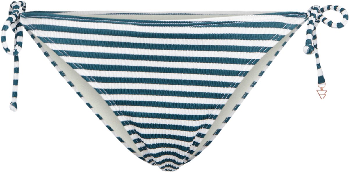 Brunotti Salanina-Stripe Bikini Broekje Snow Dames Medium Bedekking Mix & Match 40 Wit