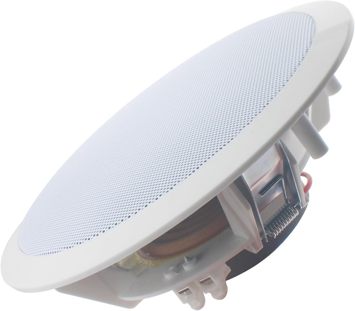 Ronde Plafondluidspreker - Inbouw speaker - Muziek en films - Onopvallend design - 6 Inch diameter - Wit
