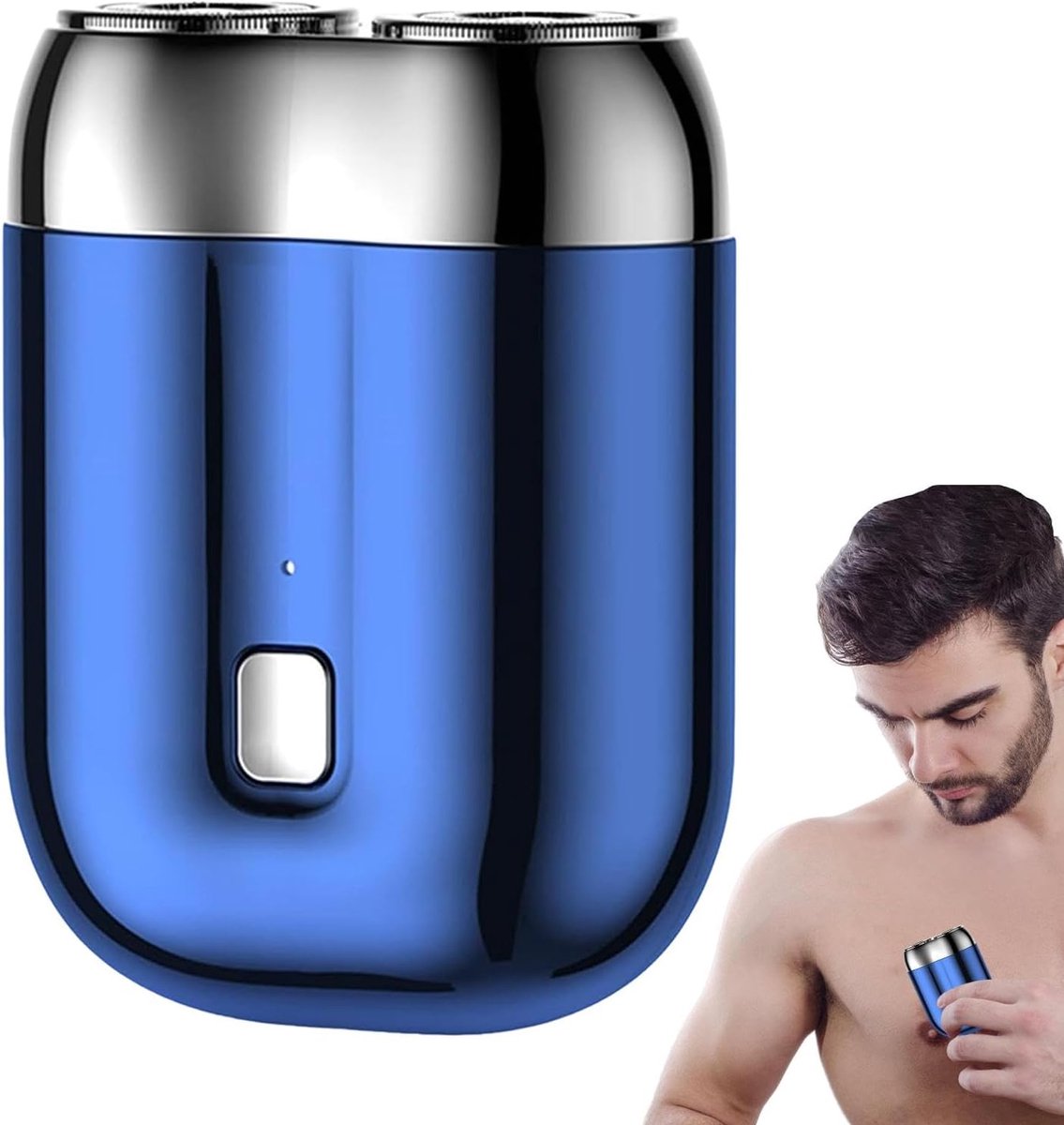 Elektrisch Scheerapparaat - Zakscheerapparaat Heren - Reizen & Dagelijks - Dubbele Kop Waterdicht - Compact Formaat
